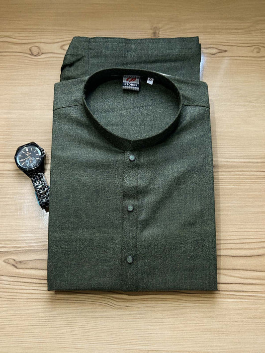 823-7 Woollen Stitched Suit Kameez Shalwar For Men MSK311