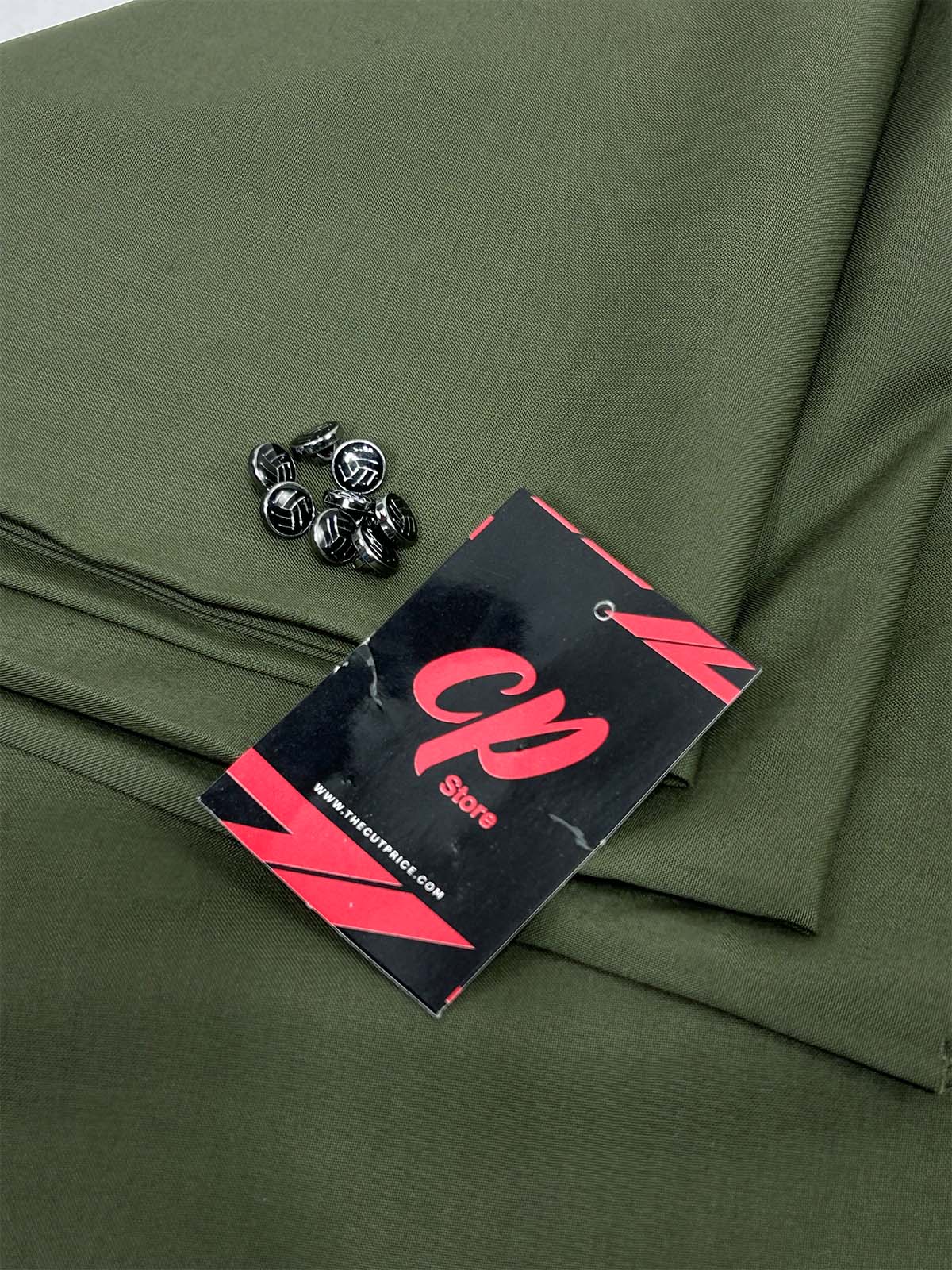 Dark Green Unstitched Kameez Shalwar For Men MUF141