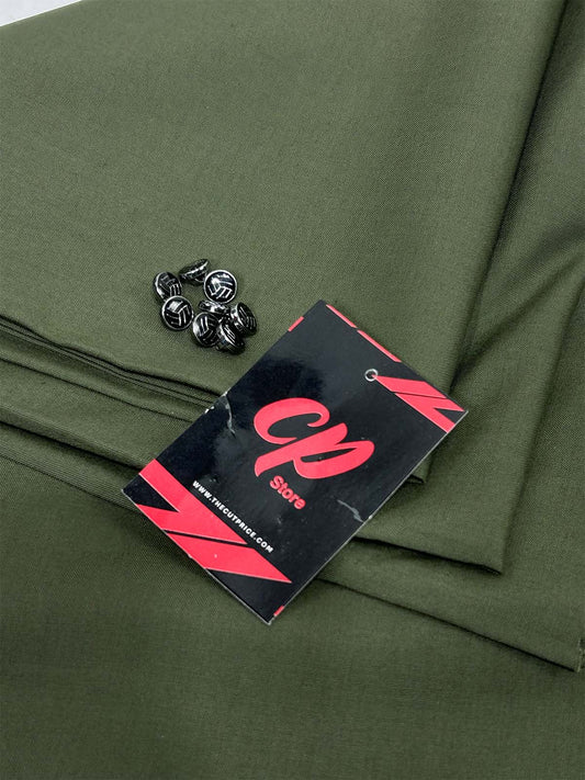 Dark Green Unstitched Kameez Shalwar For Men MUF141