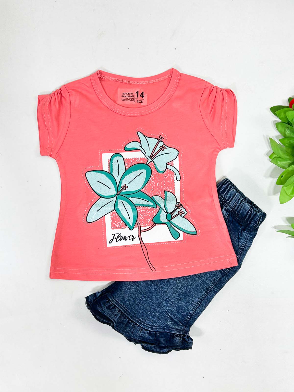 1Yr - 4Yrs Lilies Pink Suit For Girls SK GS413