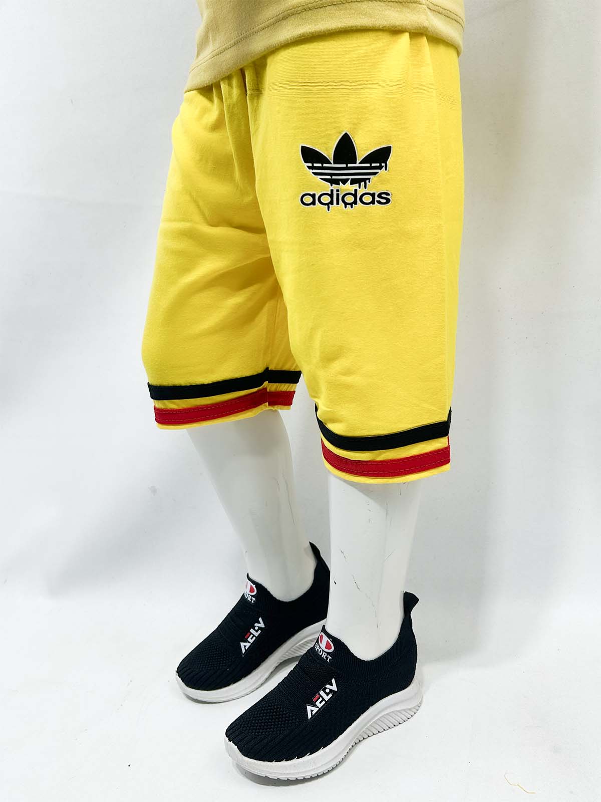2Yrs - 5Yrs Yellow Boys 3-QTR Short For Boys BQS26