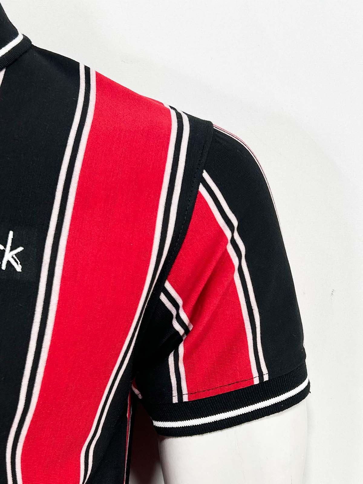 Red Striped Polo T-Shirt For Men MTS459