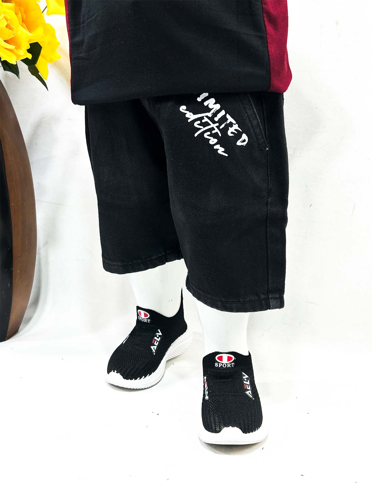 2Yrs - 8Yrs Black Short For Boys BQS16