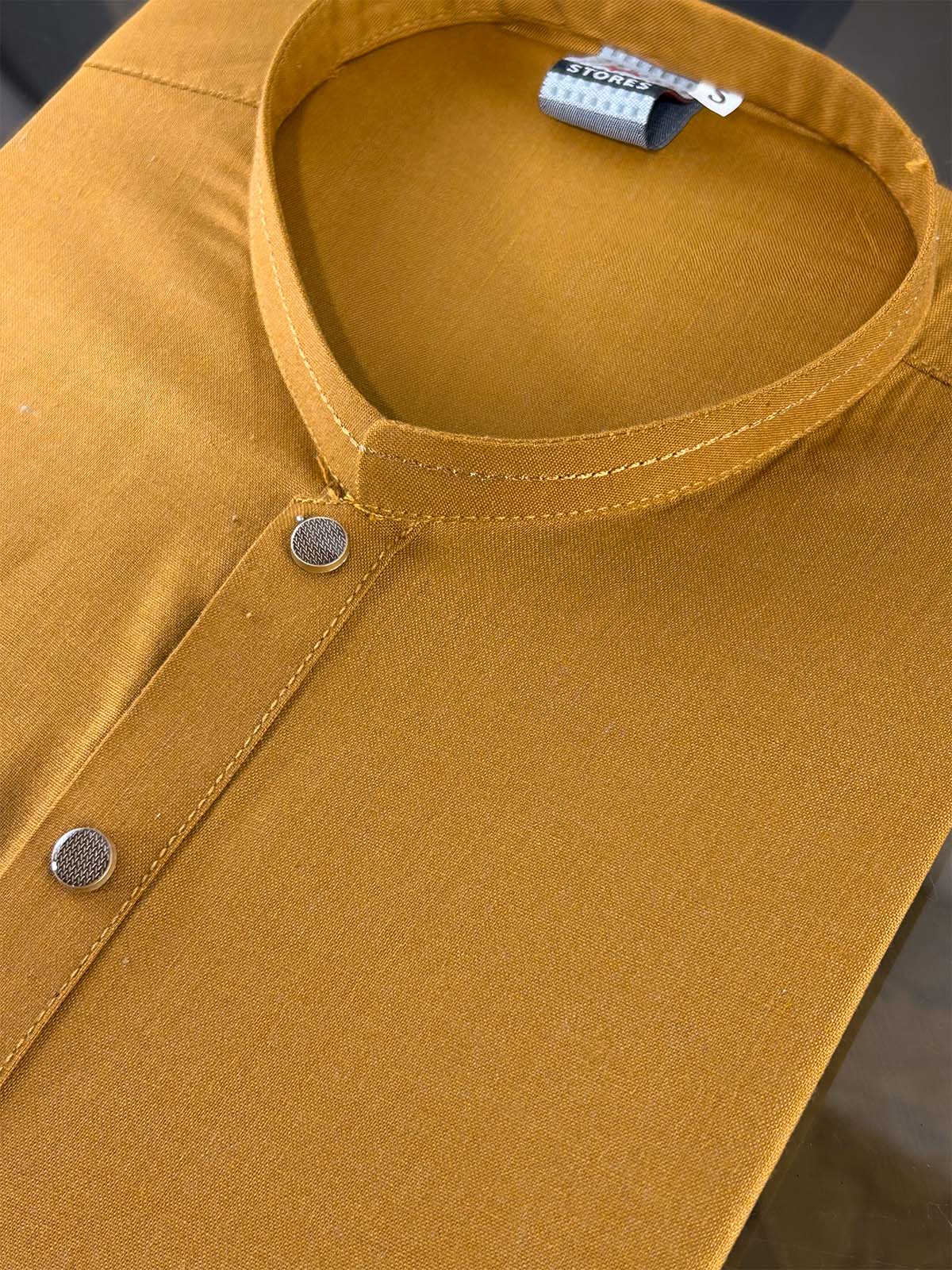 Mustard Plain Kurta for Men MK28