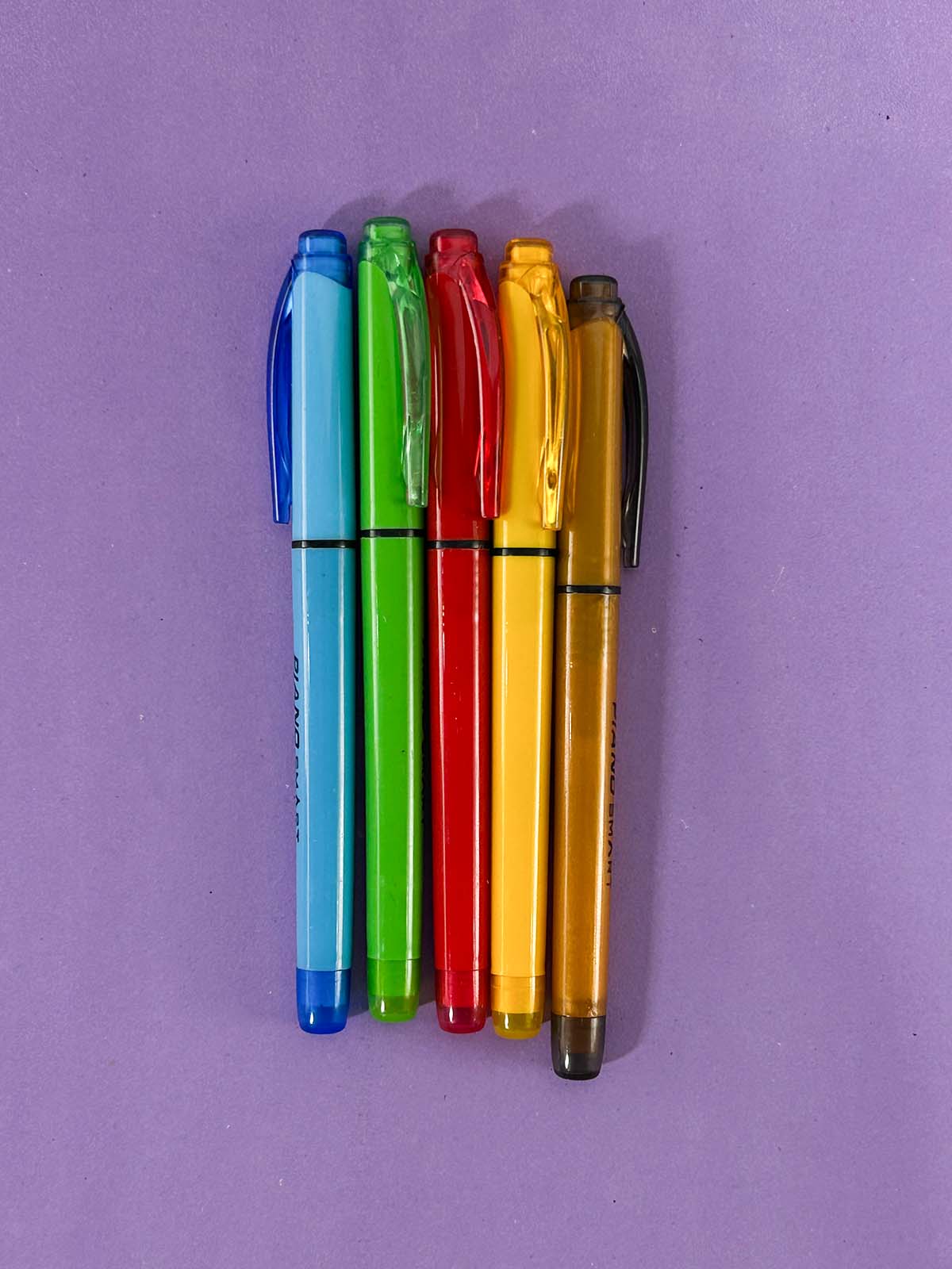 Pack Of 5 Multicolor Piano Smart Ink Pen PB241