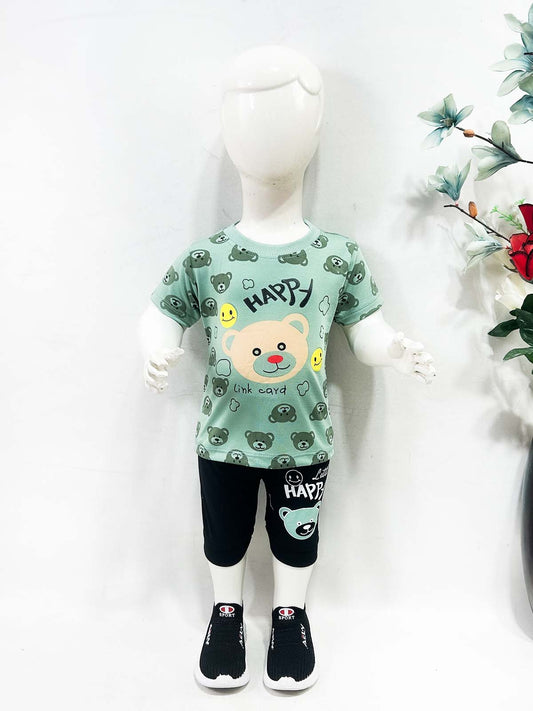 3Mth - 9Mth Green Baba Suit For Newborns NJ NBS744