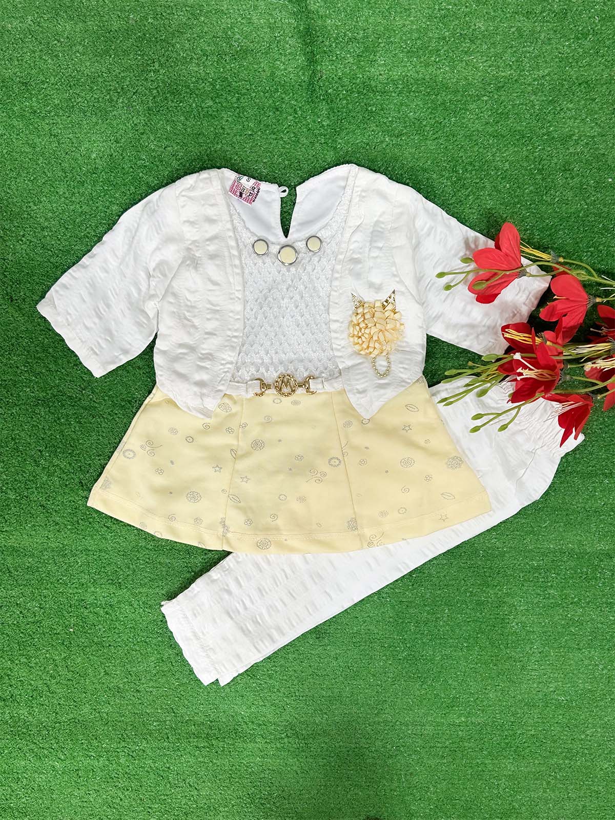 1Yr - 8Yrs Yellow Suit For Girls WG GS359