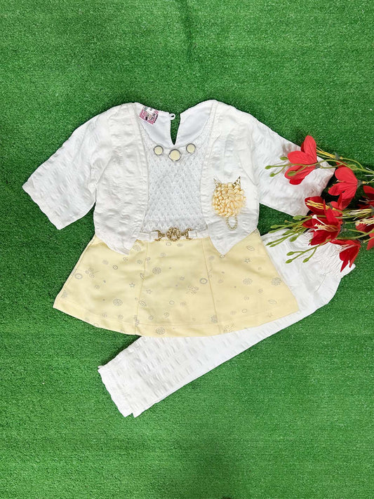 1Yr - 8Yrs Yellow Suit For Girls WG GS359