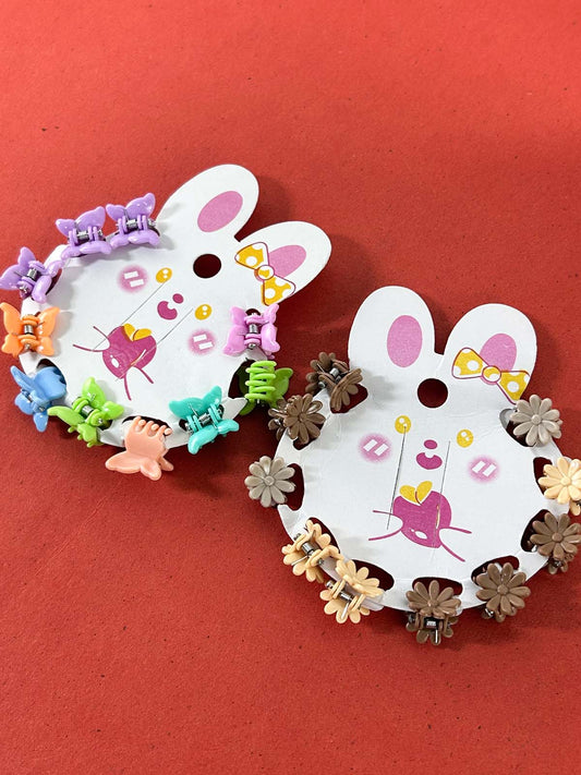 20 Pcs Multicolor Hair Clips For Girls GHC84