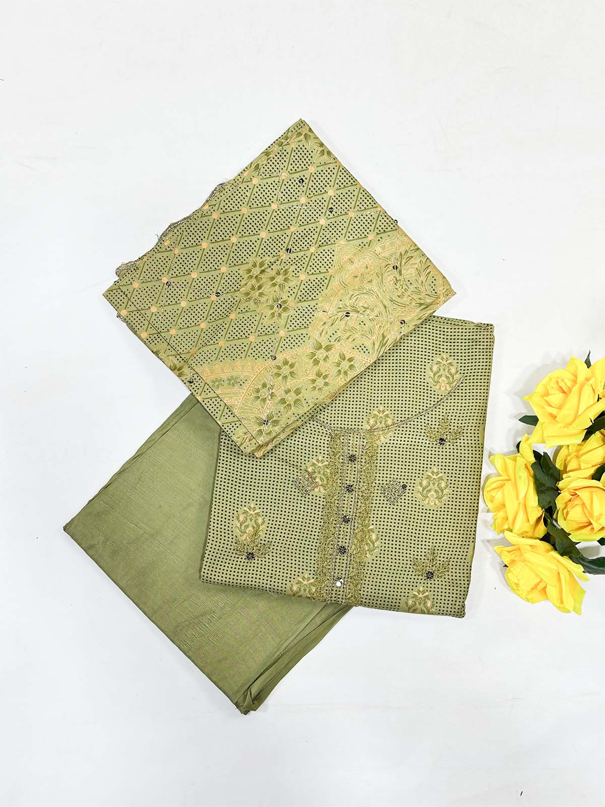 3Pcs Unstitched Digital Lawn Suit For Women WU181