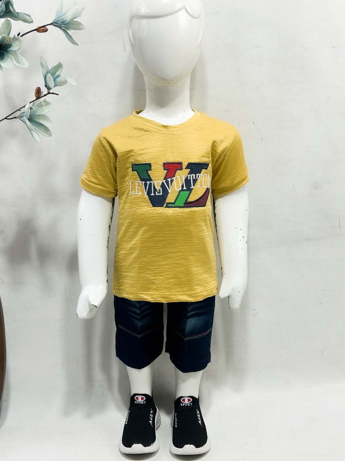1Yr - 4Yrs VL Mustard Suit For Kids RZ BS734
