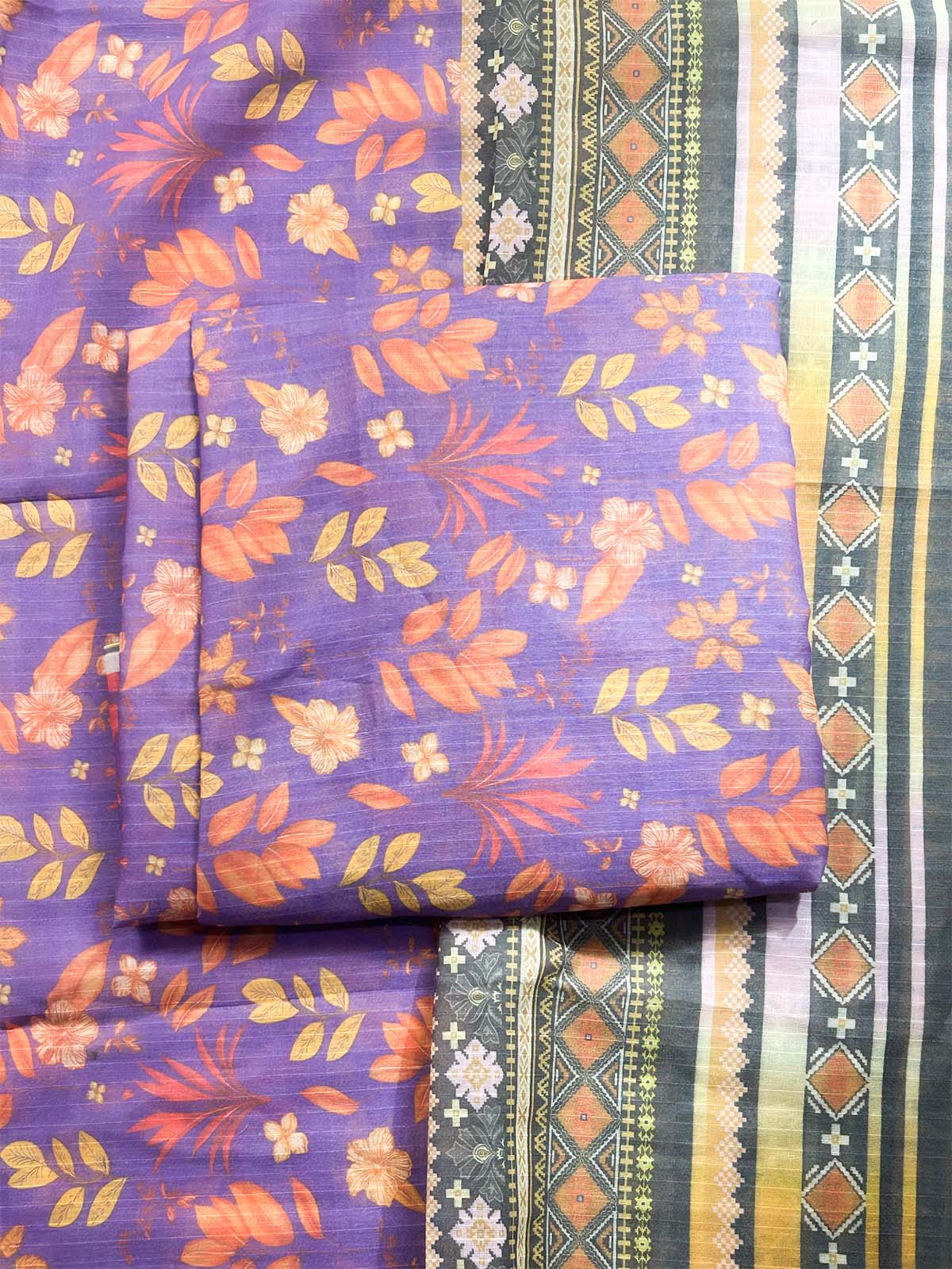 3Pcs Unstitched Digital Lawn Suit For Women WU270