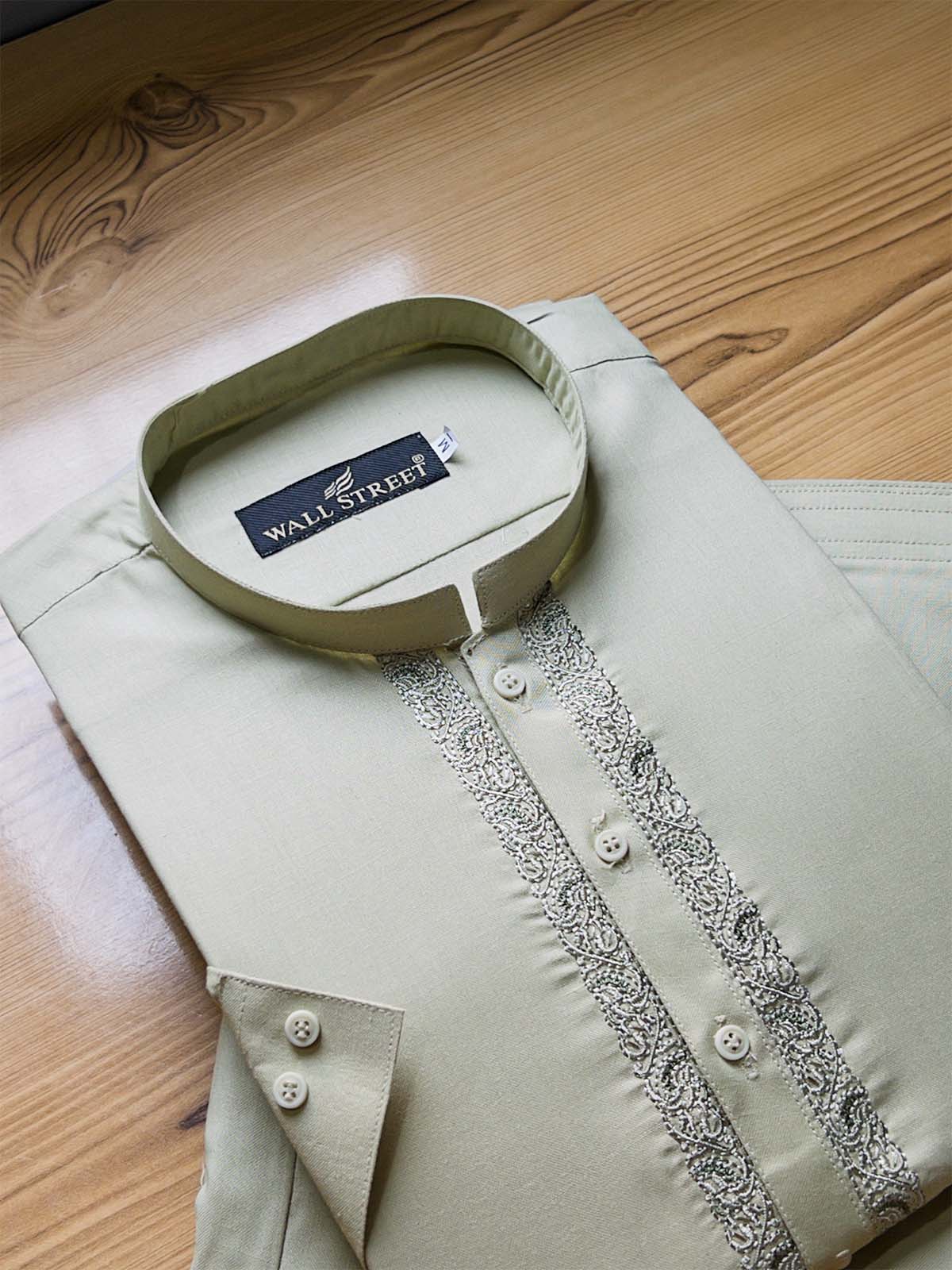 891-5 Stitched Suit Sherwani Collar Kameez Shalwar For Men MSK342