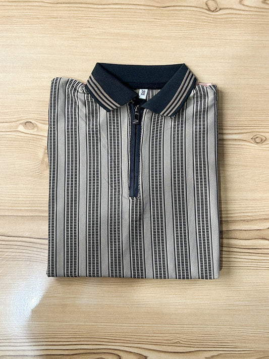 5Yrs - 14Yrs Brown Old Money Polo T-Shirt For Boys BTS140