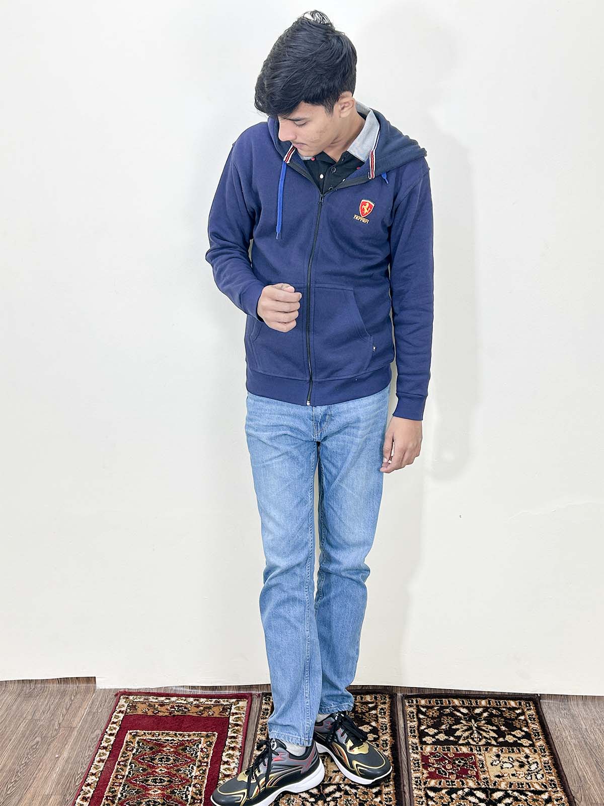 Unisex Blue Zipper MH35