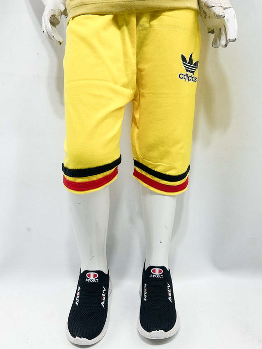 2Yrs - 5Yrs Yellow Boys 3-QTR Short For Boys BQS26