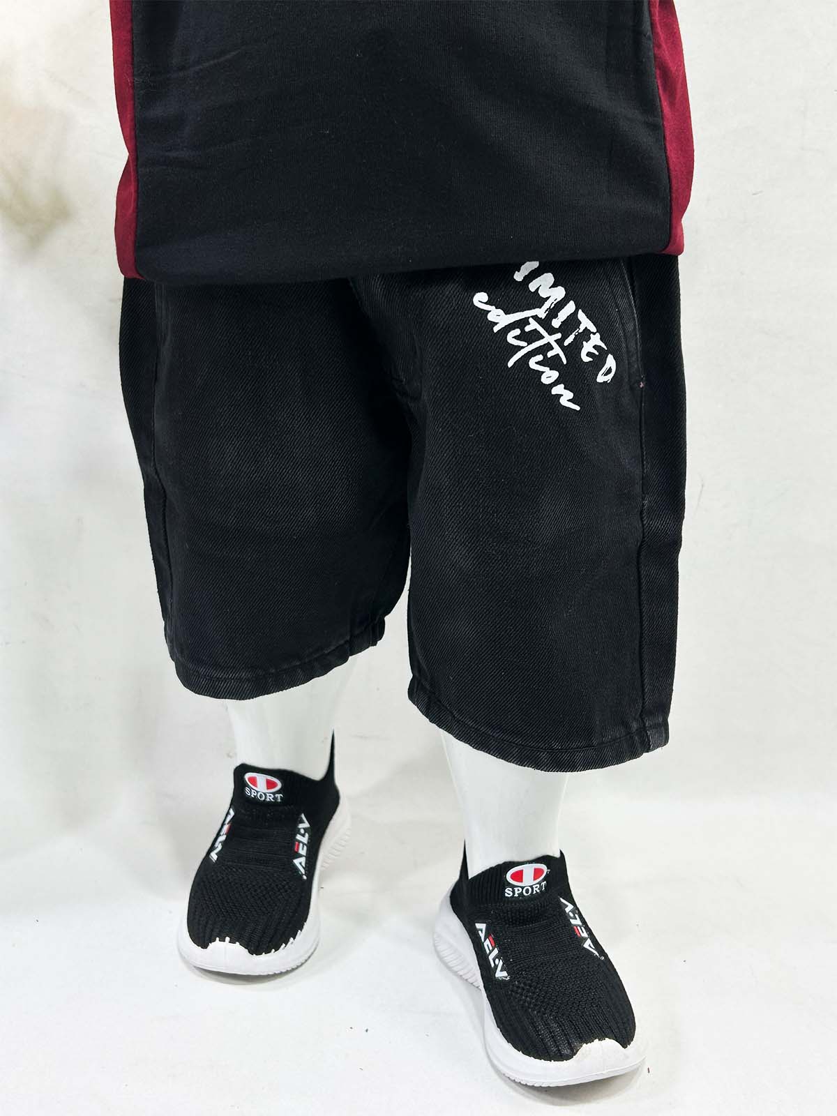 2Yrs - 8Yrs Black Short For Boys BQS16