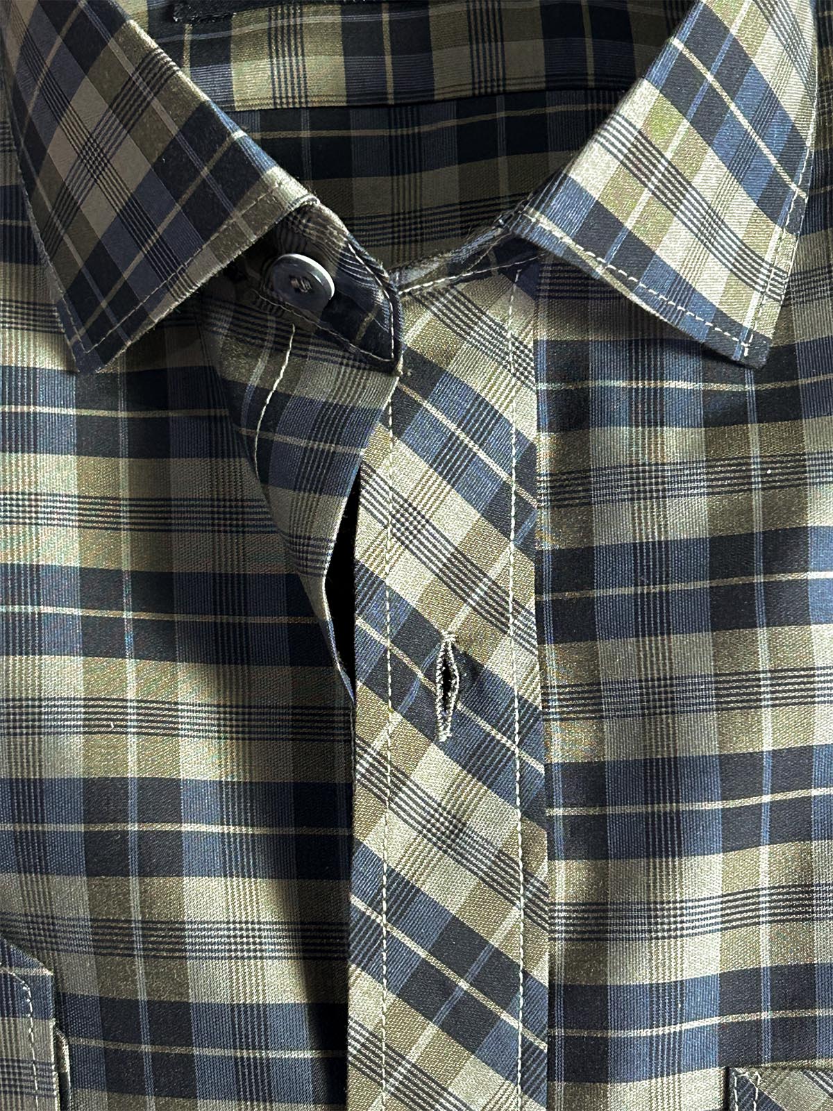 Green Checks Formal Dress Shirt For Men MFS412