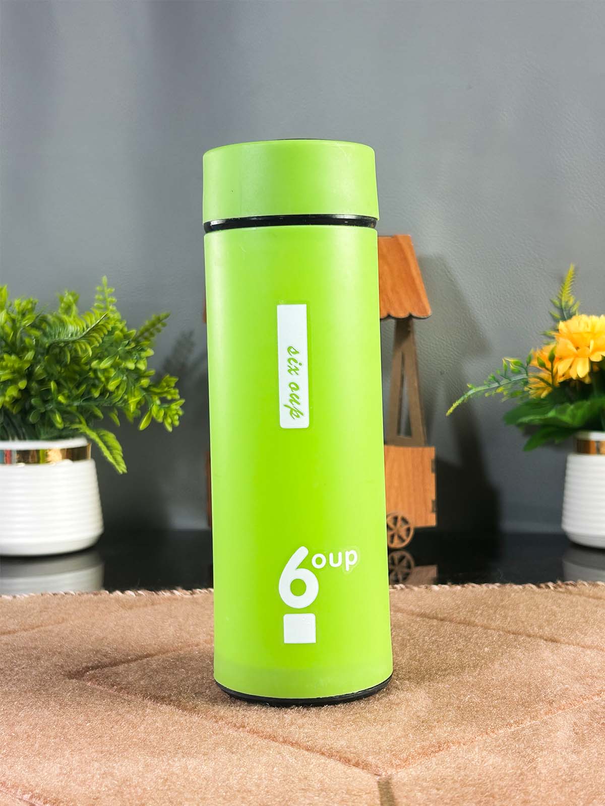 Green Vacuum Flask / Insulated Water Bottle - 400ML / Thermos Temperature Double Walled