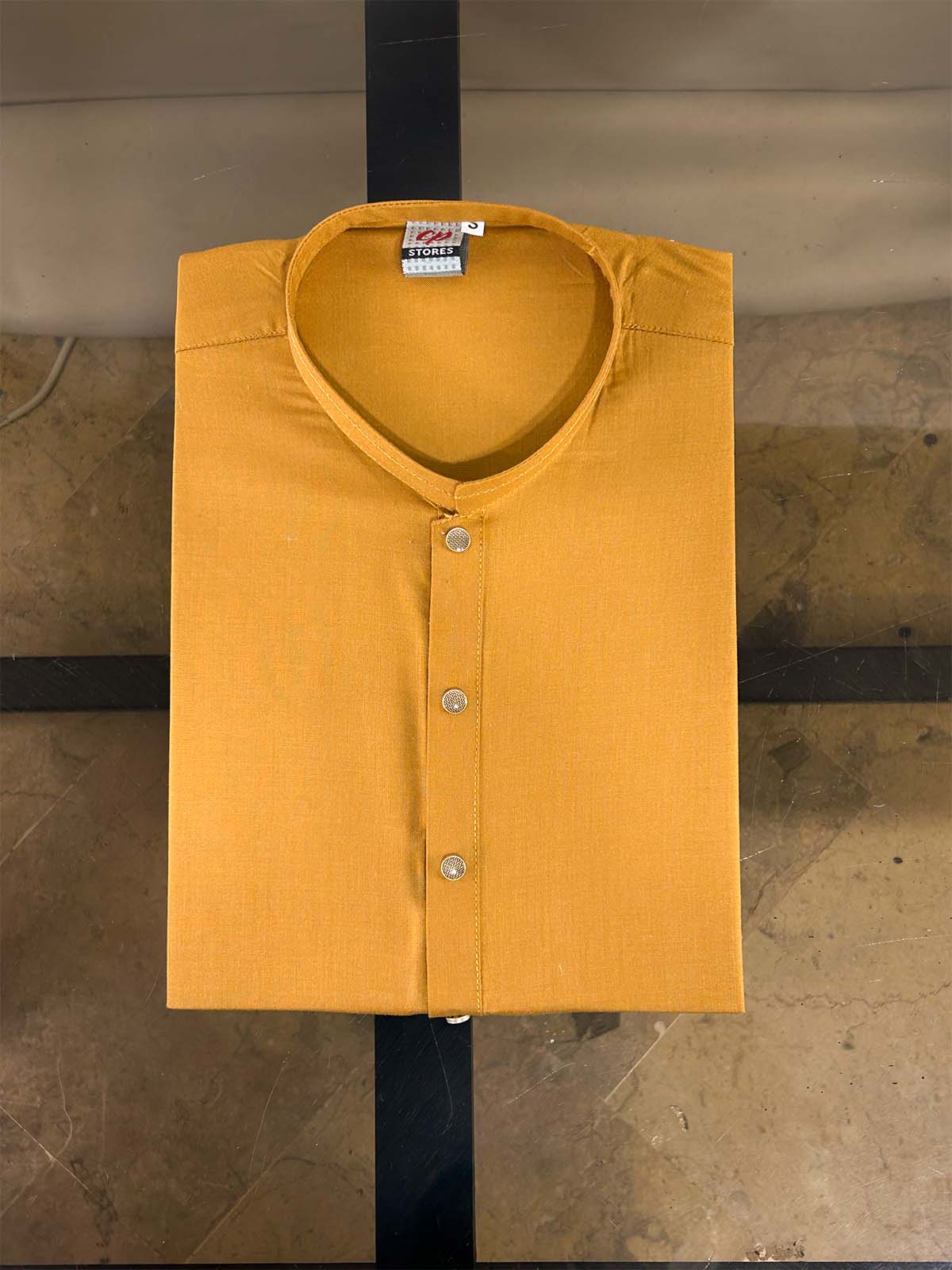 Mustard Plain Kurta for Men MK28