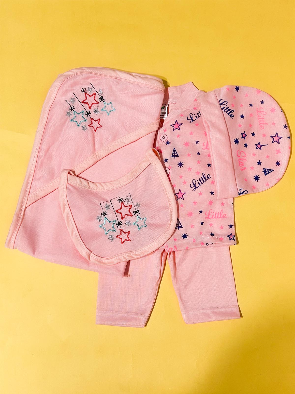 0Mth - 3Mth Pink 5Pcs Gift Set For Newborn HG NBGS327