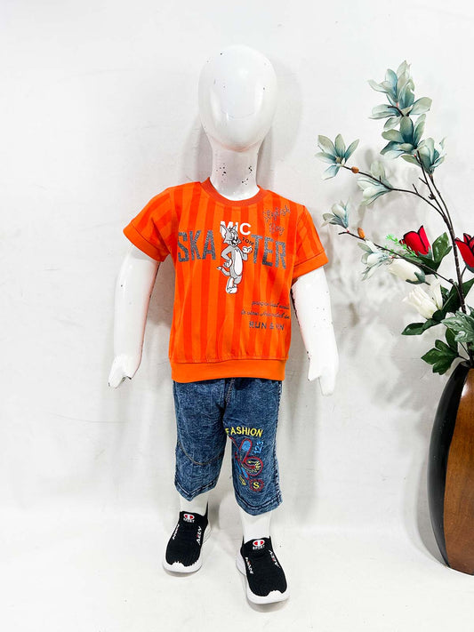 1Yr - 4Yrs Tom Orange Suit For Kids RZ BS667