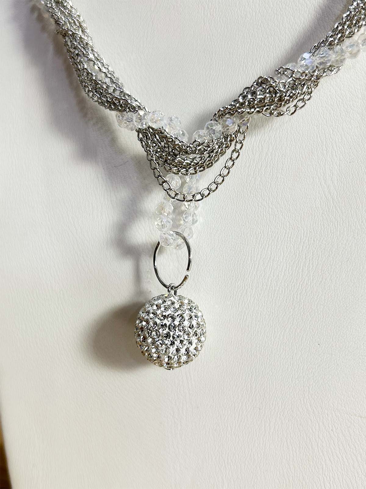 Vintage Beads Pendant Necklace WGN66