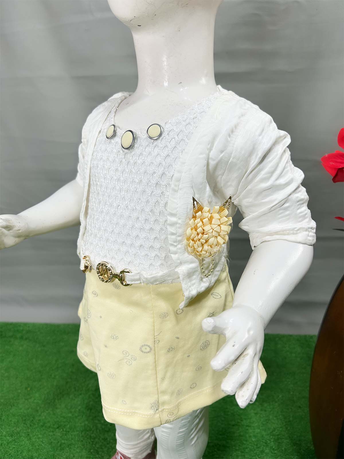 1Yr - 8Yrs Yellow Suit For Girls WG GS359