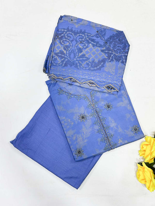 3Pcs Unstitched Digital Lawn Suit For Women WU180