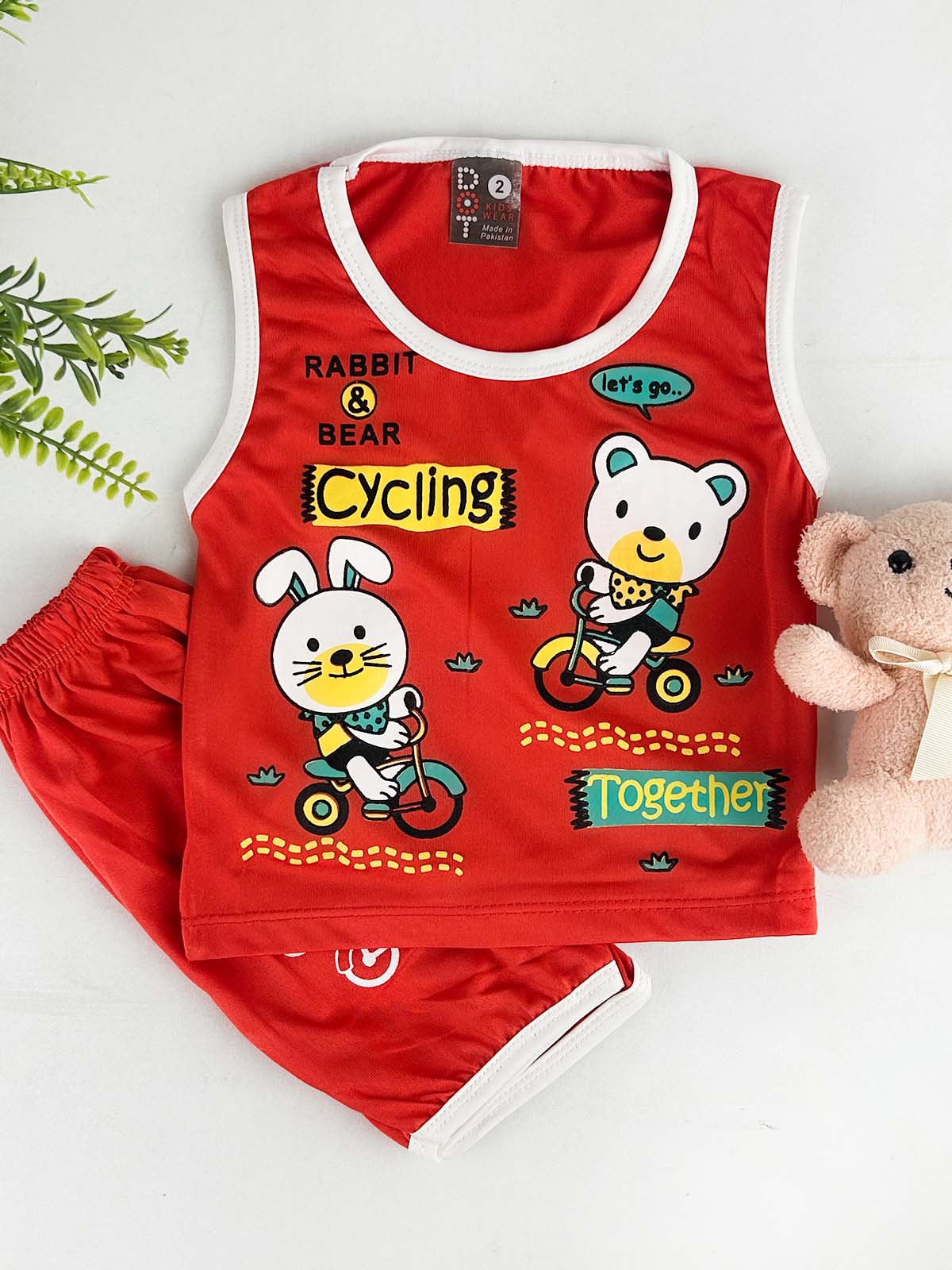3Mth - 9Mth Red Baba Suit For Newborn HG NBS778