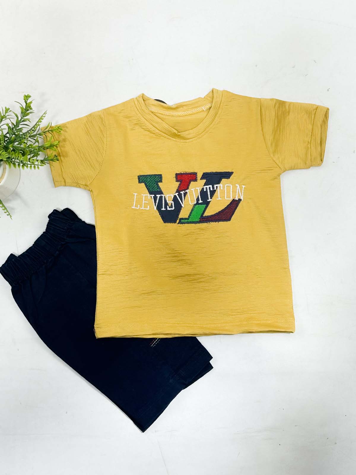 1Yr - 4Yrs VL Mustard Suit For Kids RZ BS734