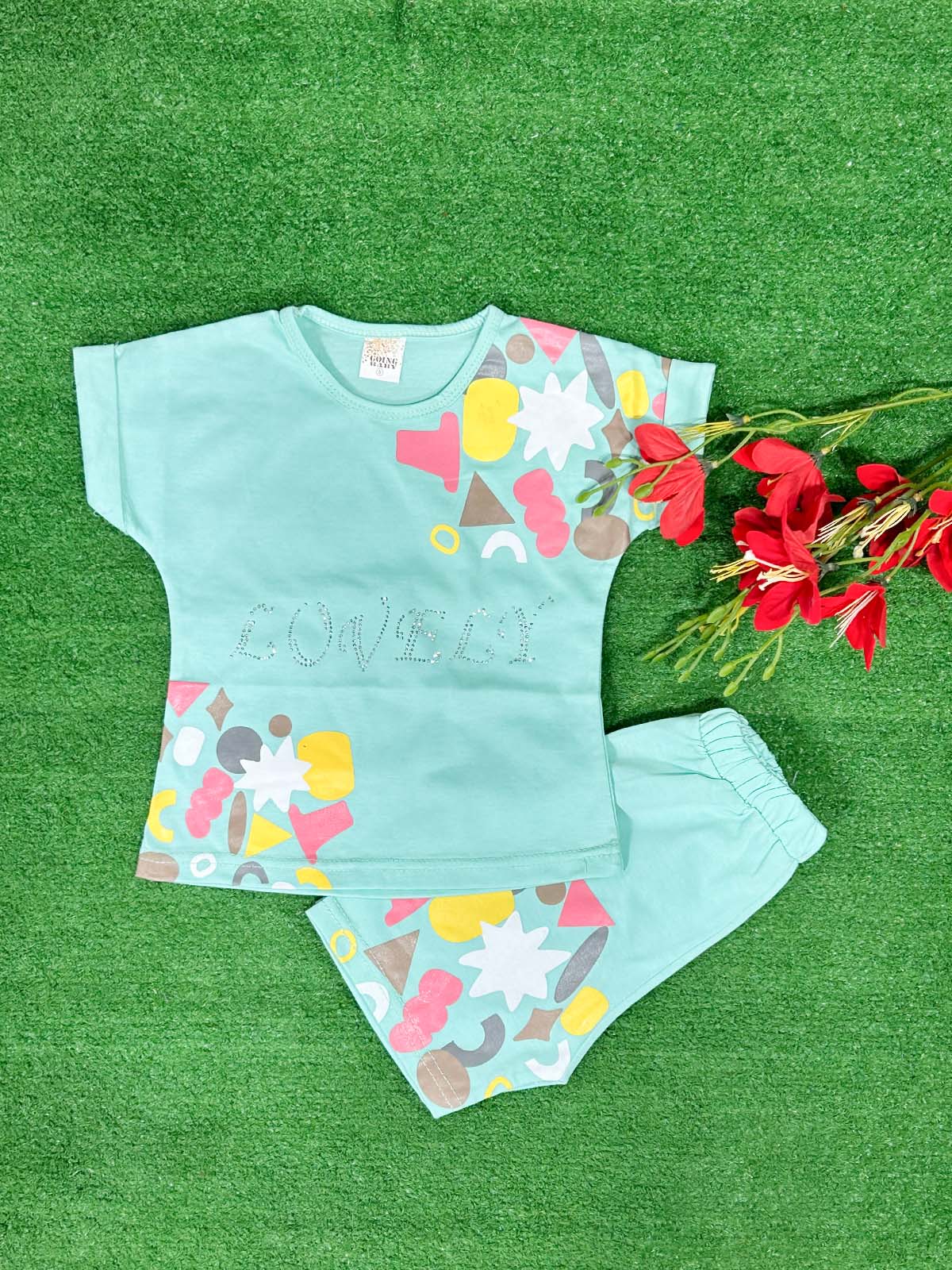 0Mth - 4Yrs Ferozi Suit For Girls WG GS371