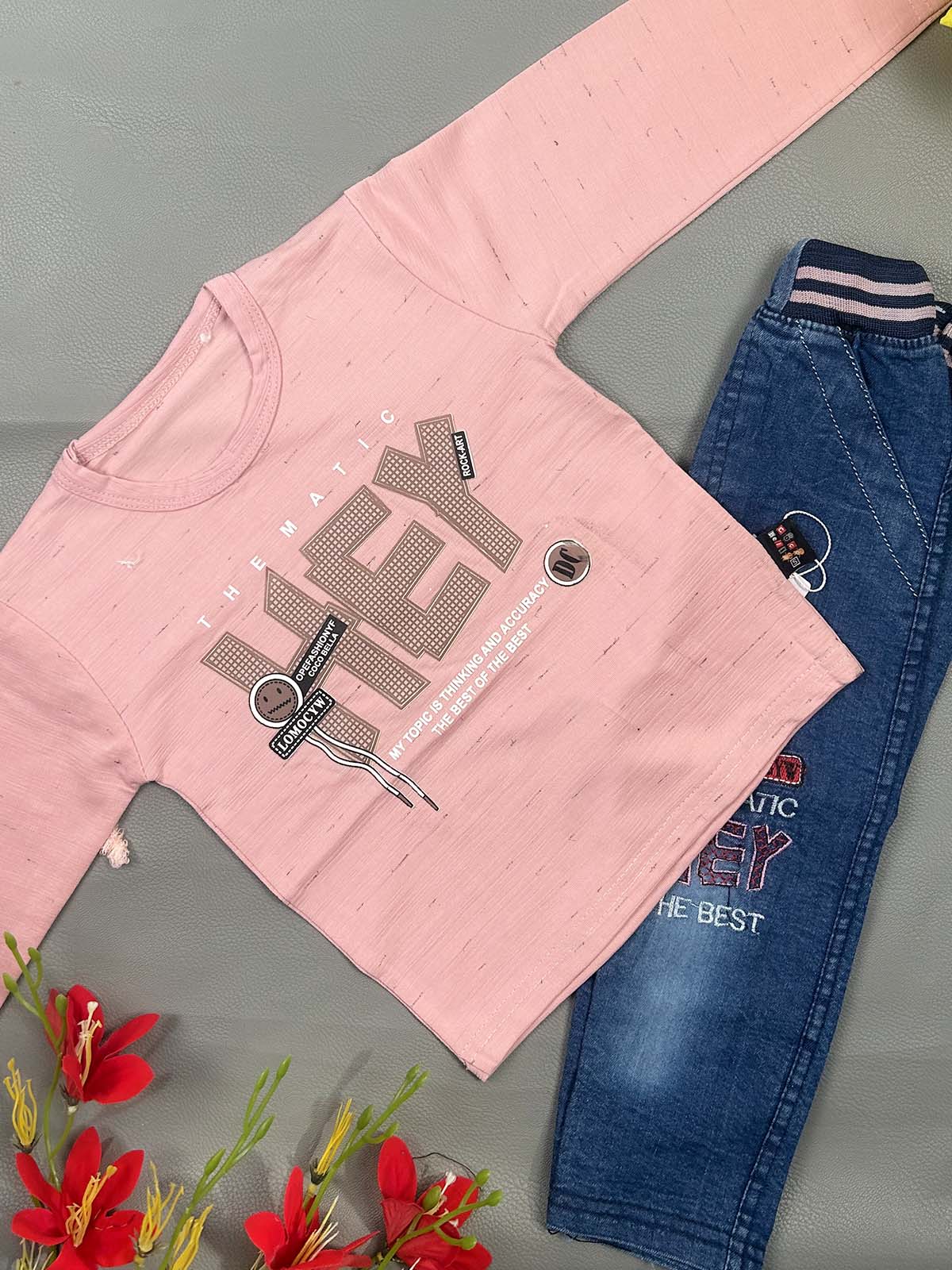 1Yr - 4Yrs Hey Pink Suit For Kids RZ BS741