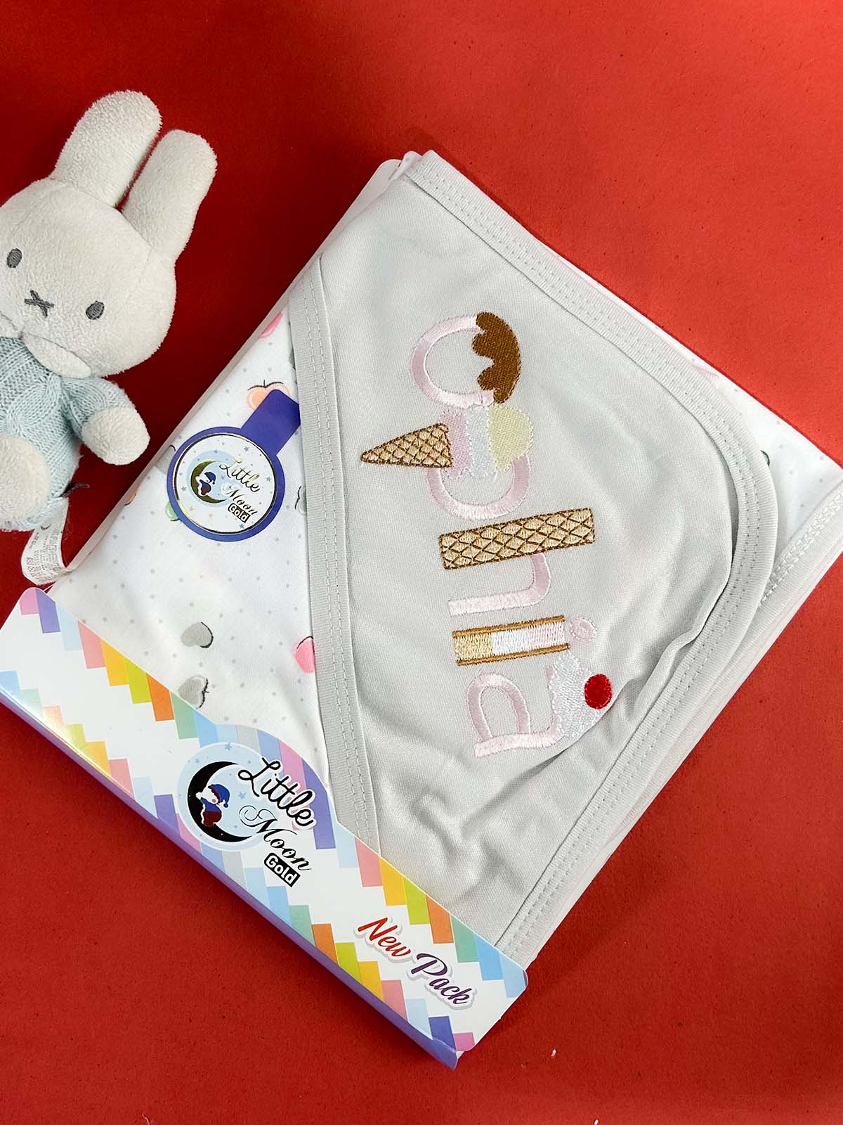 Ophia Grey Wrapping Sheet for Newborn NWS60