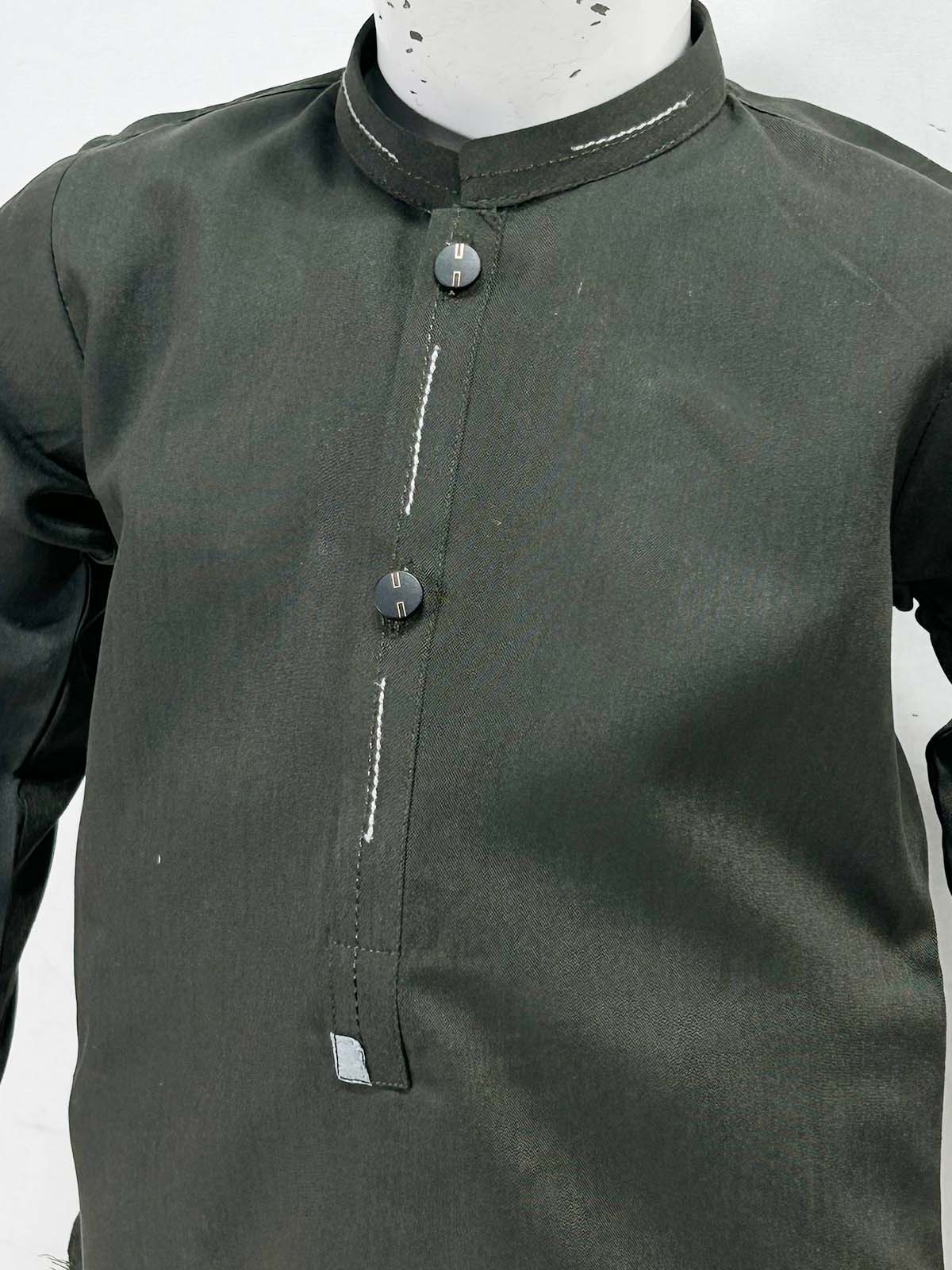 918 2Yrs - 16Yrs Green Kameez Shalwar Suit For Boys AM BKS181