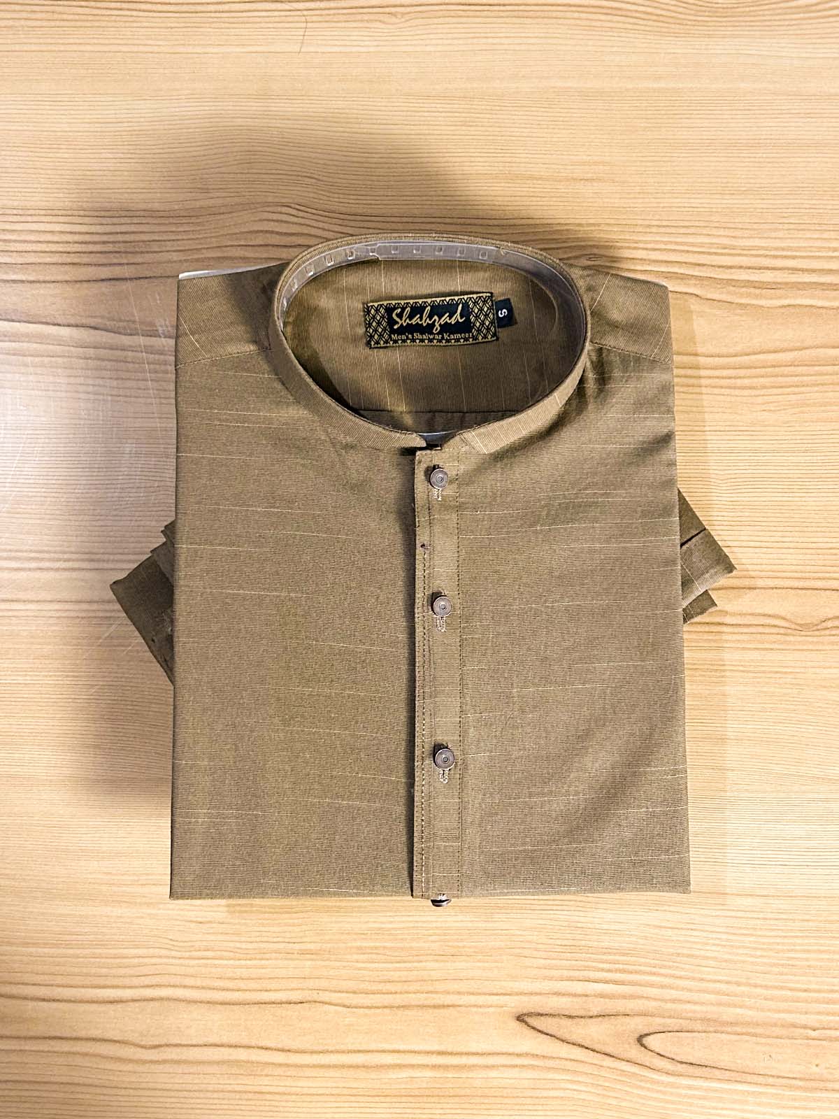 972-6 Brown Stitched Kurta Pajama Suit For Men MSK431