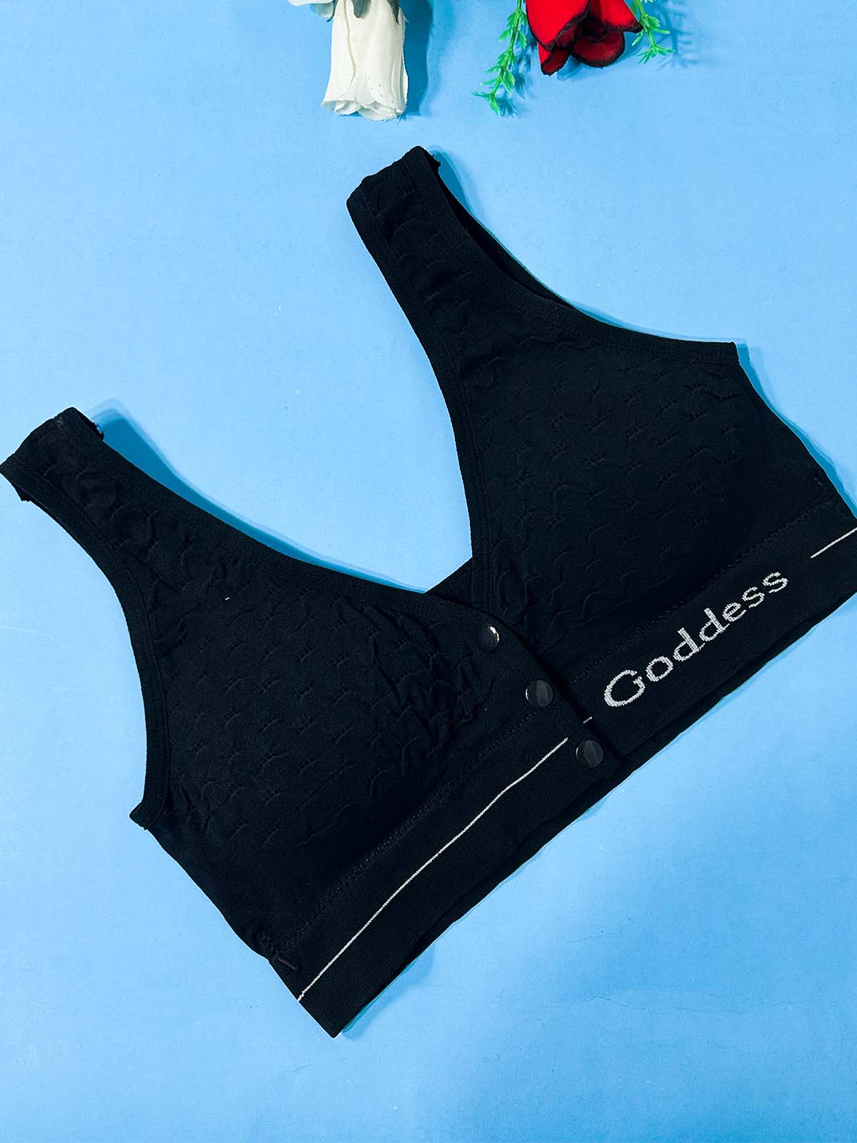 Seamless Black Padded Bra For Women LB74