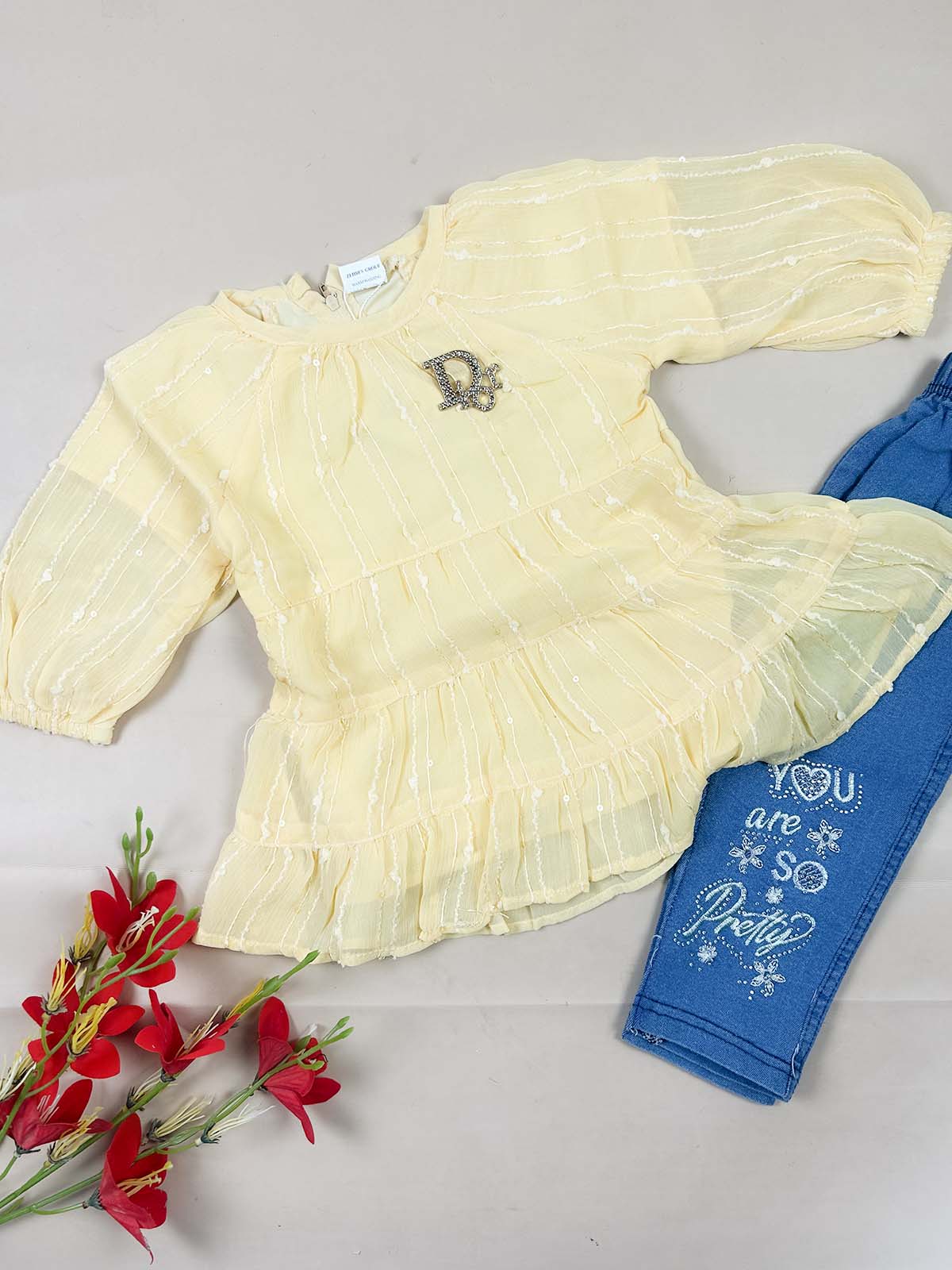 1Yr - 7Yrs Yellow Suit For Girls TG GS452