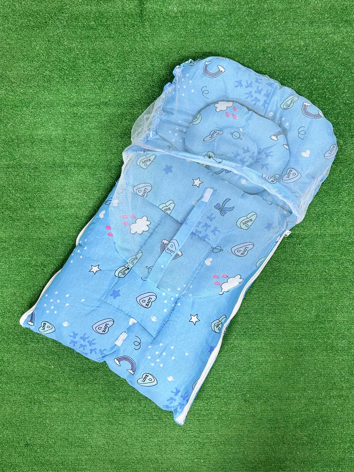 Blue Sleeping Bag For Newborns / Baby Carry Nest NBSB48