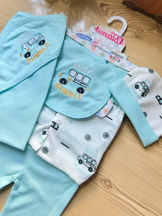 0Mth - 3Mth Ferozi 5Pcs Gift Set For Newborn HG NBGS359