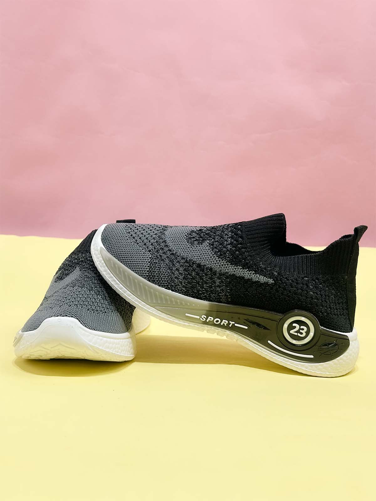 1Yrs - 12Yrs Black Casual Sneakers For Kids BJ55