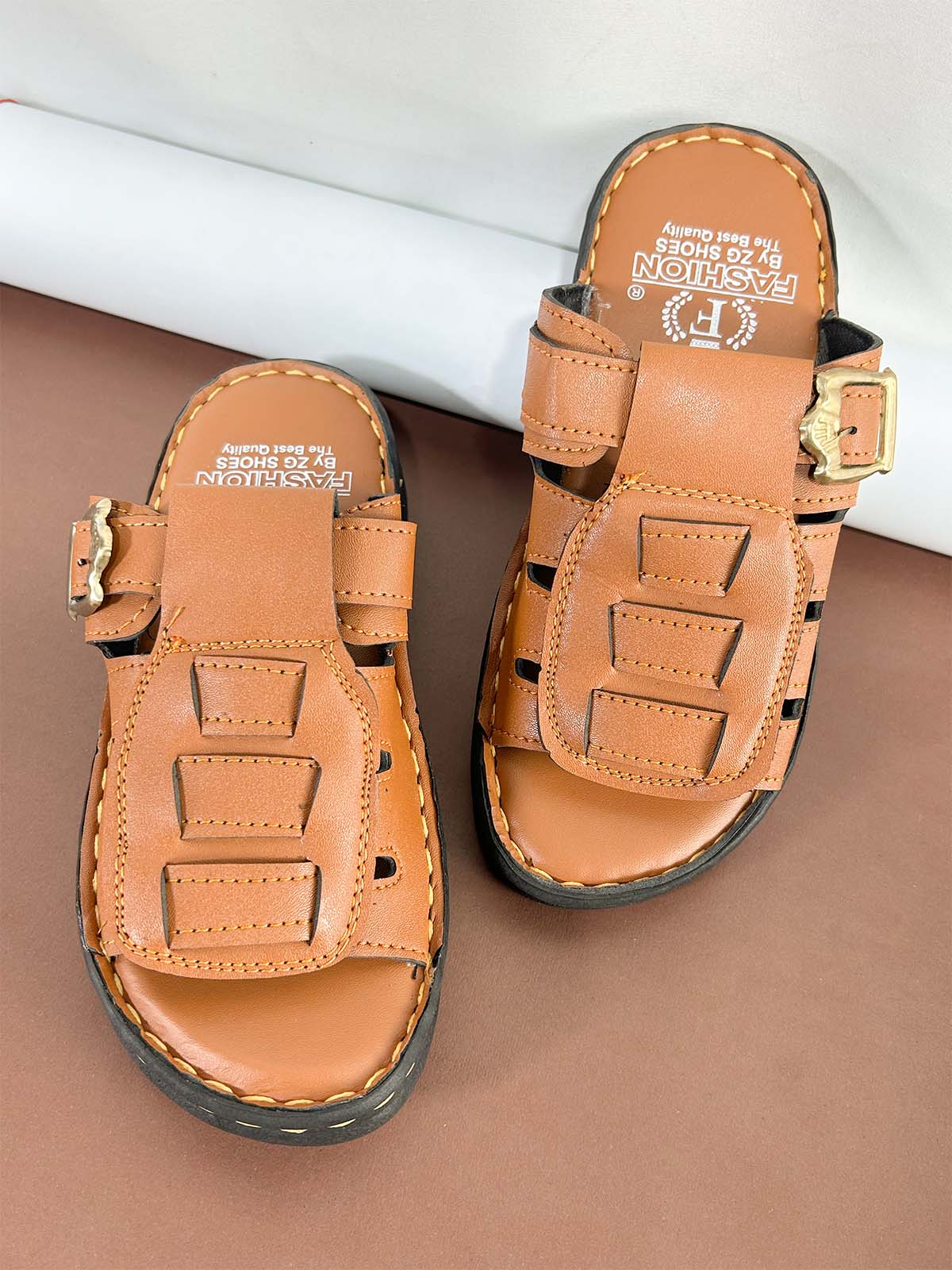 Rust Casual Slippers for Men MC119