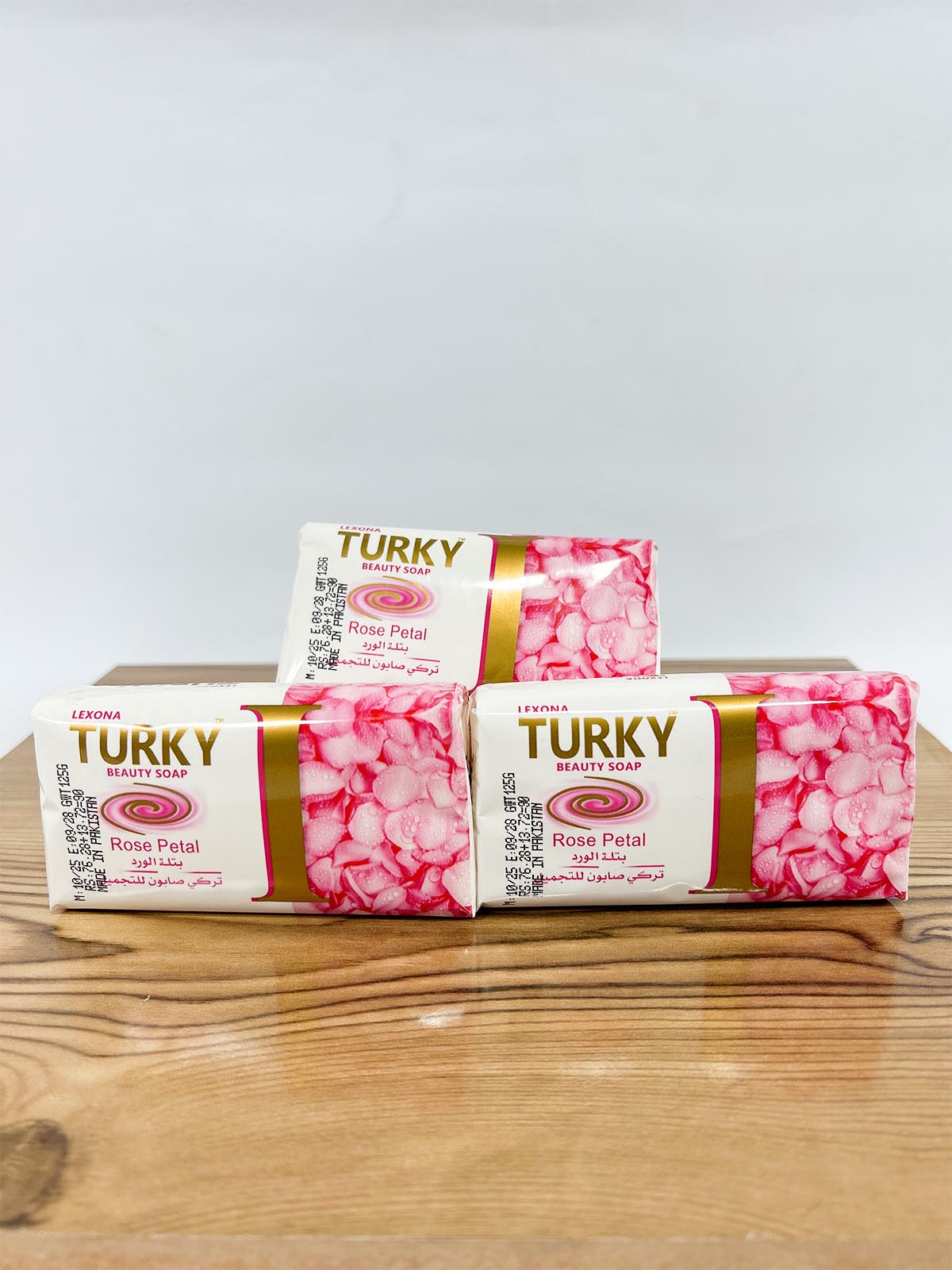 Pack of 3 Lexona Turky Rose Petal Beauty Soap