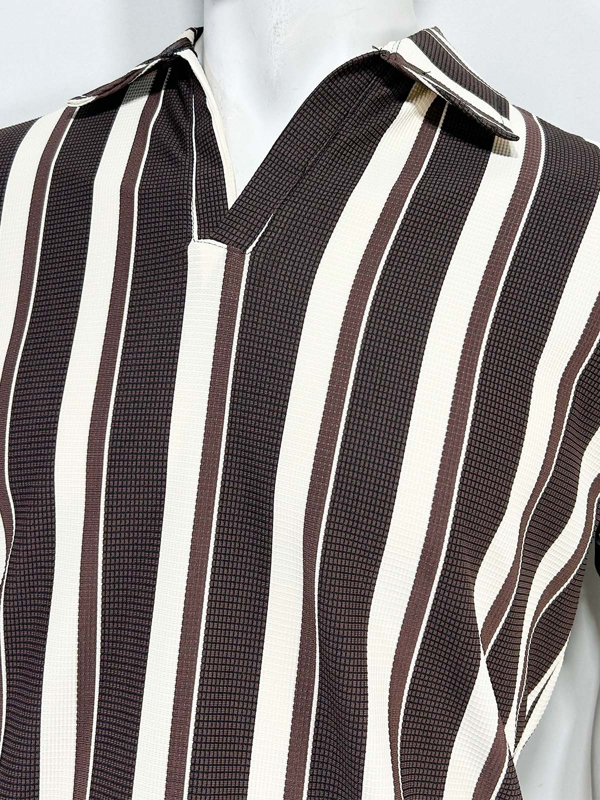 Brown Old Money Polo T-Shirt For Men MTS478