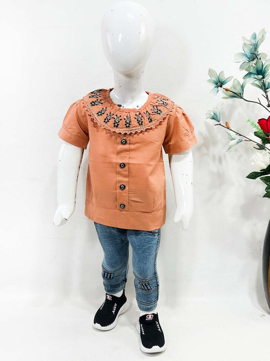 1Yr - 4Yrs Brown Suit For Girls OP GS430