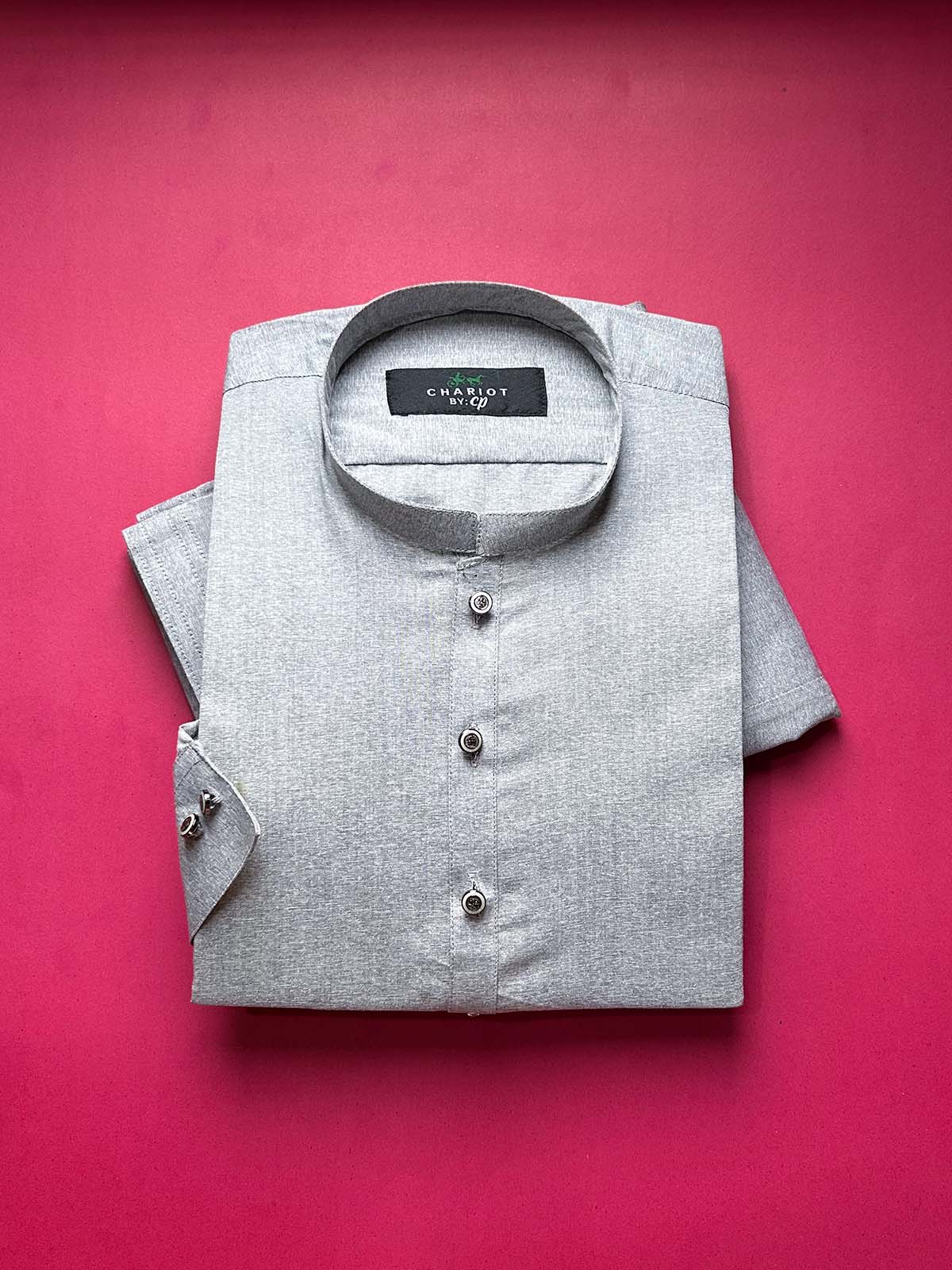 946A-1 Grey Stitched Suit Sherwani Collar Kameez Shalwar For Men MSK374
