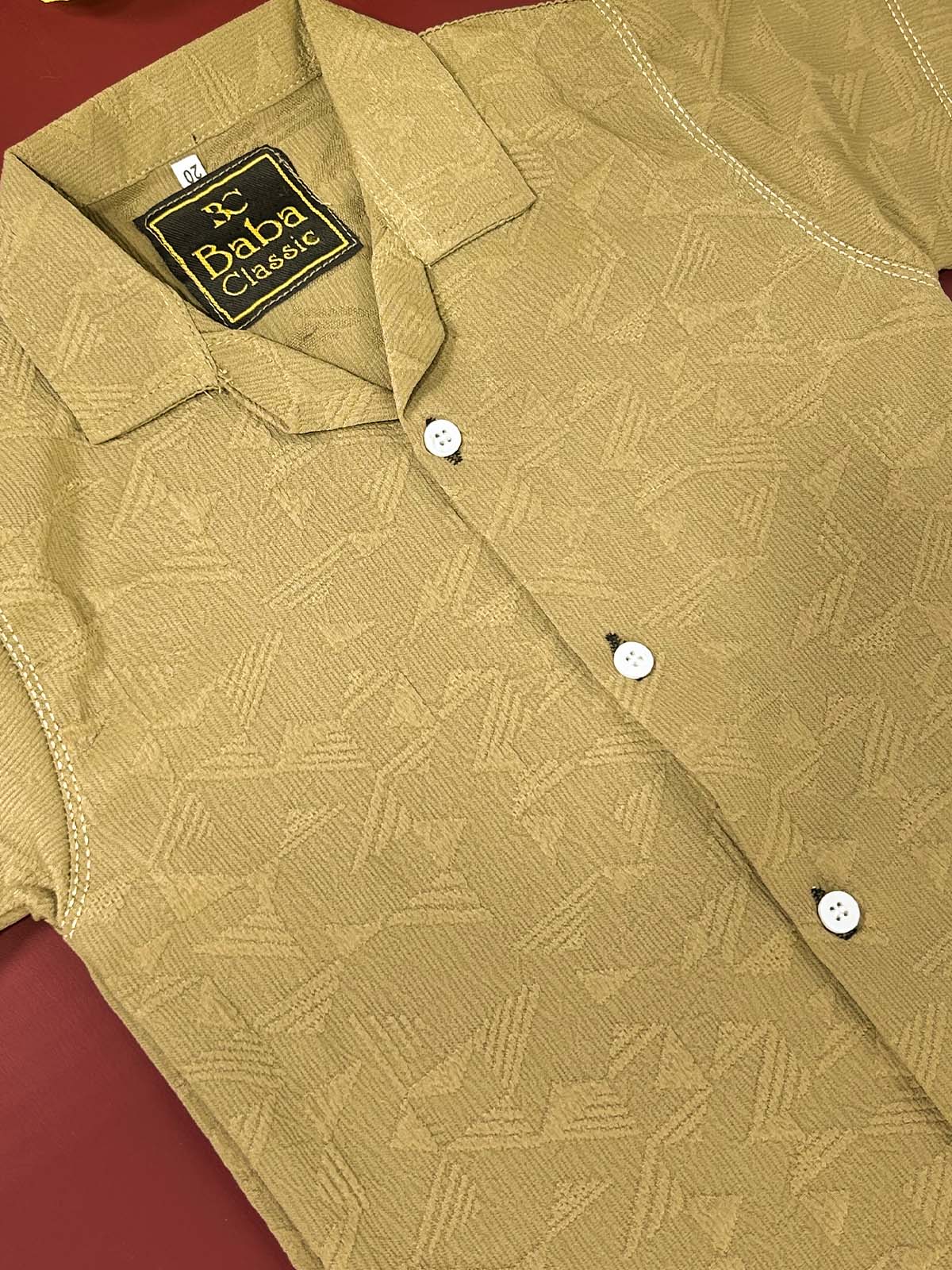 3Yrs - 10Yrs Fawn Casual Shirt for Boys BCS87