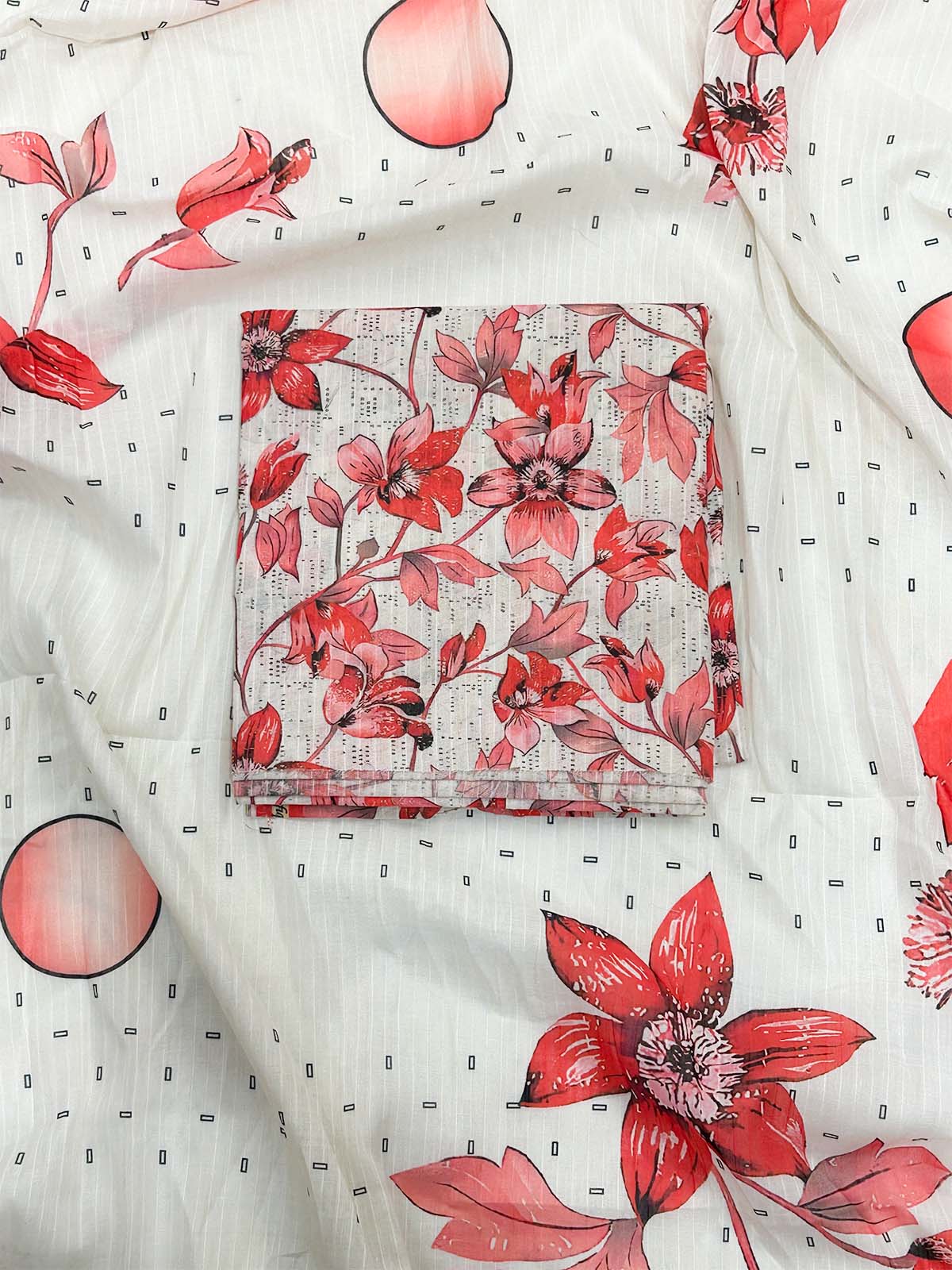 3Pcs Unstitched Digital Lawn Suit For Women WU211