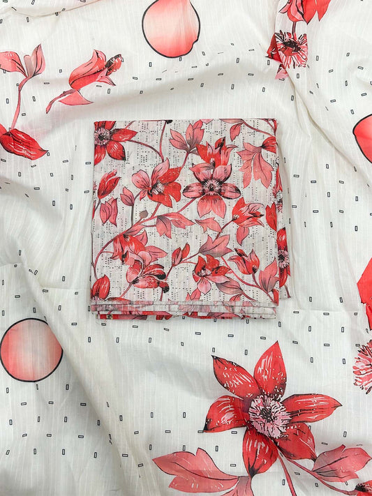 3Pcs Unstitched Digital Lawn Suit For Women WU211