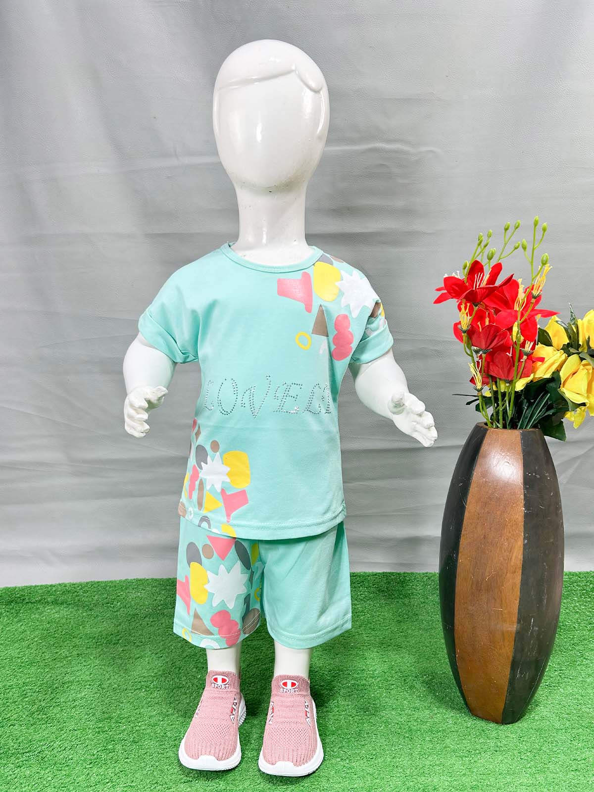 0Mth - 4Yrs Ferozi Suit For Girls WG GS371